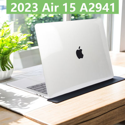 เคสสำหรับ MacBook แอร์15 "2023 A2941 M2พร้อมจอแสดงผล Retina เหลวเคสพลาสติกแบบบาง + แผ่นครอบแป้นพิมพ์สำหรับ Macbook 15.3นิ้ว