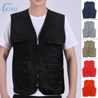 №☫ vest jacket mens waistcoat men clothing Fishing Jacket men casual vest Director Casual Travel Summer Waistcoat Vest