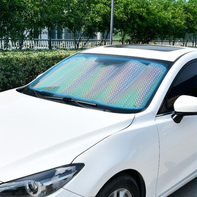 【CW】 Car Windshield Sunshade Film FoldableSunblindUV Protection for Car Front Window WindshieldShade