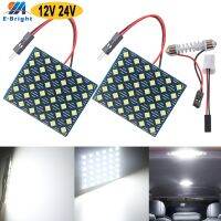 2ชิ้น AC DC 12V 24V Festoon 3030 36 SMD W5W T10หลอดไฟ LED รถบรรทุกประตูรถยนต์ไฟโดมอ่านหนังสือป้ายทะเบียนรถ Nonpolarity สีขาว6500K