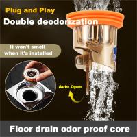 Bathroom Floor Drain Core Universal Deodorant Sewer Seal Leak ABS Anti Odor Kitchen Floor Strainer Plug Filter Fast Drainage Traps Drains