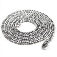 REGELIN Titanium Steel 50/60/70/cm Length 316 Stainless Steel Chain Necklace for Men Women Basic Punk Stainless Steel Chokers