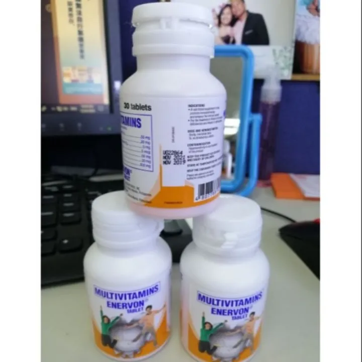 Enervon Multivitamins 30cap/bottle Lazada PH
