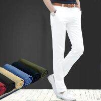 CODpz119nb Mens Casual Pants Men Korean Version Trendy Loose Suit White Slim-Fit All-Match Long男士休闲裤男韩版潮流宽松西装白色裤子男修身百搭男生长裤子Seluar lelaki biasa versi Korea lelaki cenderung pakaian putih seluar putih lelaki licin muat dan seluar pertumbuhan lelaki luas