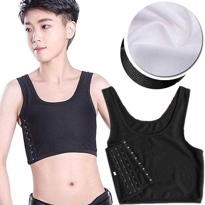 Covocs Chest Binder Tomboy Les Trans FTM Side Hook Adjustable Breast