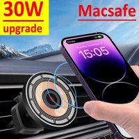 30W Magnetic Car Wireless Charger Air Vent Car Phone Holder Stand for iPhone 14 13 12 Pro Max 11 Fast Charging Station Car Mount