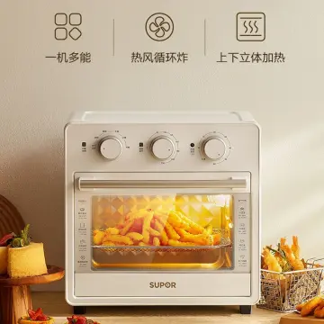 Multifunctional Home Air Fryer Without Oil 6L Oven,220V EU 1100W LED Touch  Panel Temperature Control Visual Air Frying