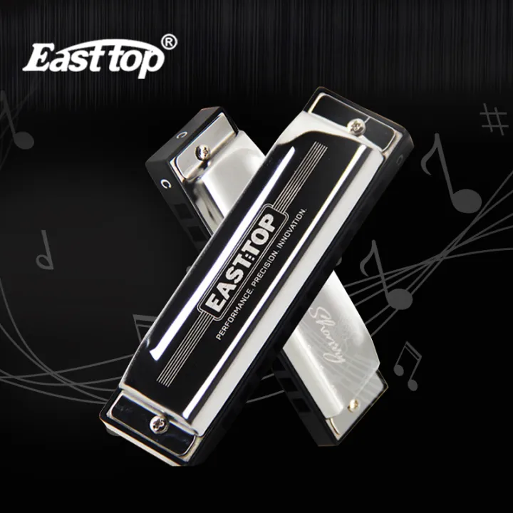 Easttop harmonica new 10hole harmonica (buy one get one free) professional playing harmonica is