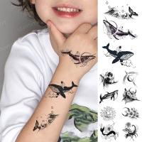 【YF】 Kids Children Boys Girls Baby Tattoo Sticker Dolphin Whale Astronaut Dream Flash Waterproof Temporary Tatto Women Men Fake Tatoo