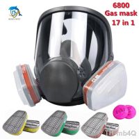 【LZ】♀  New chemical respirator 6800 dust respirator anti-fog full face mask filter for acid gas welding spray paint insecticide