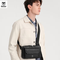 Captain Niu 2023 New Casual Fashion Mens Shoulder Crossbody Waist Bag Horizontal Motorcycle Camera Ipad10 Inch