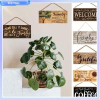 SIERWU Home Decorative Family Rustic Hanging Wooden Door Sign Welcome Plaques Welcome Sign