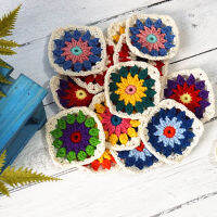 Handmade Original 9cm Trade Hand Crochet Doilies Pad Handmade Cup Mat Photo Props Placemat Decorative Mat 30pcs