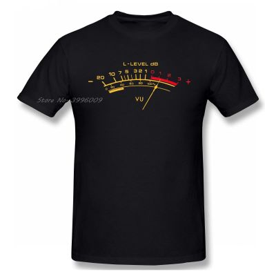 Vu Meter Vintage Analog T Shirt Men/WoMen High Quality Cotton Summer T-shirt Short Sleeve Graphics Tshirt Brands Tee Top Gift