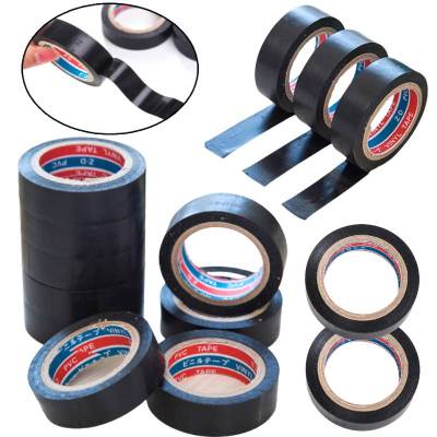 Black Electrician Wire Insulation Flame Retardant Plastic Tape Electrical High Voltage PVC Waterproof Self-adhesive Tape Supply Adhesives  Tape