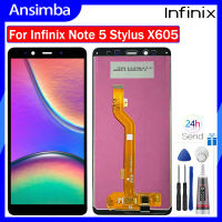 แอนซิมบ้า2160X1080 6 LCD สำหรับ Infinix Note 5หน้าจอ X605สไตลัส + ชุดหน้าจอเครื่องแปลงเป็นดิจิทัลสัมผัสสำหรับโน๊ต5ส X605แอลซีดี