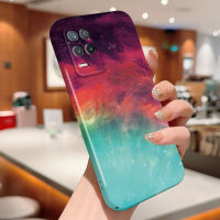 สำหรับ Realme 10 Realme 10 Pro 5G Realme 8 5G Realme 9i 5G 5G กรณีโทรศัพท์ฟิล์มรวมทุกอย่าง Aurora Galaxy Space ดวงดาวบนท้องฟ้าการออกแบบไล่ระดับสีเปลือกแข็งเคสป้องกันทนแรงกระแทกกล้องคลุมทั้งหมด