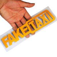 Car Sticker FAKE TAXI Reflective Car Sticker for volkswagen golf 4 ford focus 3 toyota auris seat exeo bmw e46 audi A1 A2