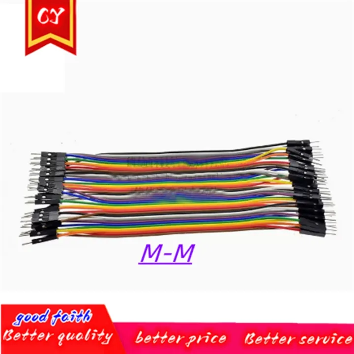 10cm-20cm-30cm-40pin-rainbow-cable-dupont-line-male-female-head-bridle-jumper-wire-connecting-line-cable-breadboard-pcb-diy-kit