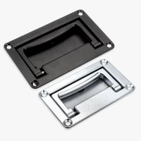 1PCS Industrial Handle Rectangle Shaped Metal Zinc alloy Embedded Folding Handle Tool Box Chest Pull Handle