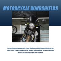 Motorcycle Windshields Windshield Screen Headlight Fairing for Leoncino 500(Black)