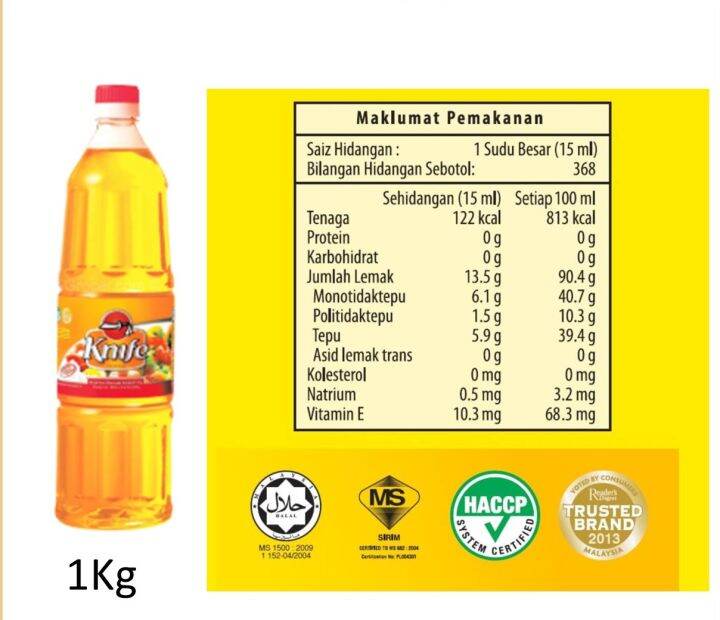 Knife Cooking Oil 1kg 刀标油 1kg Lazada