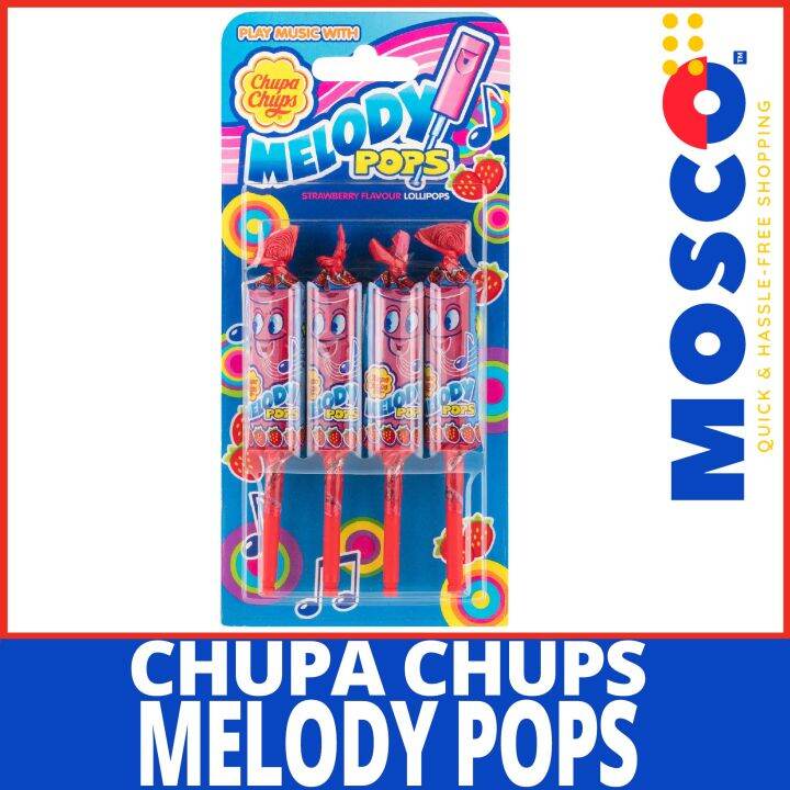 Chupa Chups Strawberry Melody Pops 4 x 15g | Lazada PH