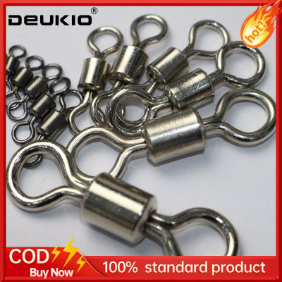 DEUKIO อุปกรณ์เชื่อมต่อลูกปืนหมุน  ลูกหมุนตกปลา เบอร์ [Barrel Rolling Swivel Lure Lure Connector]