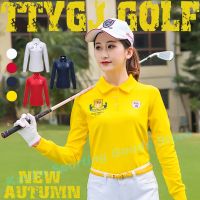 TTYGJ golf apparel ladies long-sleeved clothes spring and autumn T-shirt POLO shirts jersey tops SDK7