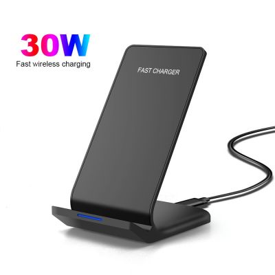 30W Wireless Charger Station For Samsung S22 S21 S20 Fast Induction Charging Stand For iPhone 14 13 12 11 Pro Max X 8 XS XR