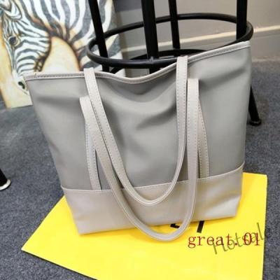 【hot sale】❒ C16 Large Bag Womens Bag Korean Nylon Canvas Bag Simple Waterproof Hand Bill of Lading Shoulder Tote Bag