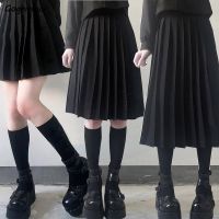 [COD] Pleated Skirts S-5XL Ins Young basic Leisure Korean All-match Waist Female JK Faldas College