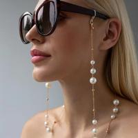 Sunglasses Chain Beaded Pearl Chain Eyeglasses Lanyard Holder Strap Silicone Loops Women Necklace Outside Party Casual Accessory Eyewear case