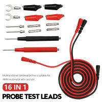 16 In 1 20A 1000V Probe Test Leads Pin พร้อมคลิปสำหรับมัลติมิเตอร์แบบดิจิทัลเข็มปลายแหลมตัวทดสอบมิเตอร์ Lead Probe สายไฟสายไฟอุปกรณ์วัดไฟฟ้า