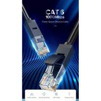 LAN Cat6 UTP ระดับกิ๊กกะบิตสายเคเบิลเครือข่ายอีเธอร์เน็ตความเร็วสูงสายแลนแบบนอกอาคาร 10M/20M/30M สำหรับPCแล็ปท็อปเราเตอร