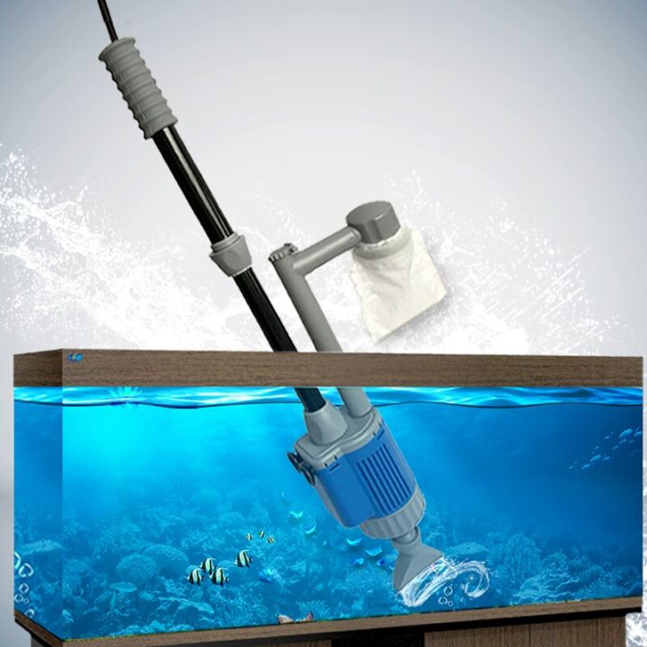 ปั๊มเปลี่ยนน้ำในตู้ปลาไฟฟ้า20-28วัตต์เครื่องมือทำความสะอาดตู้ปลาเครื่องเปลี่ยนน้ำที่ทำความสะอาดก้อนกรวดปั๊มกรองกาลักน้ำ