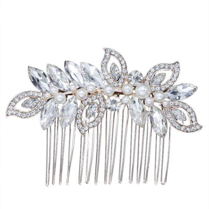 new-fashion-crystal-hair-accessories-hair-comb-head-jewelry-pearl-rhinestone-insert-comb-exquisite-jewelry