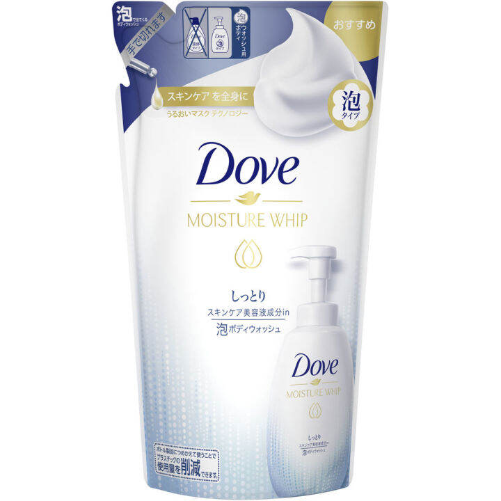 [TATJapan] Unilever Dove Moisturizing Whip Foaming Body Wash, Refill, Moist, 430g Foam type Body