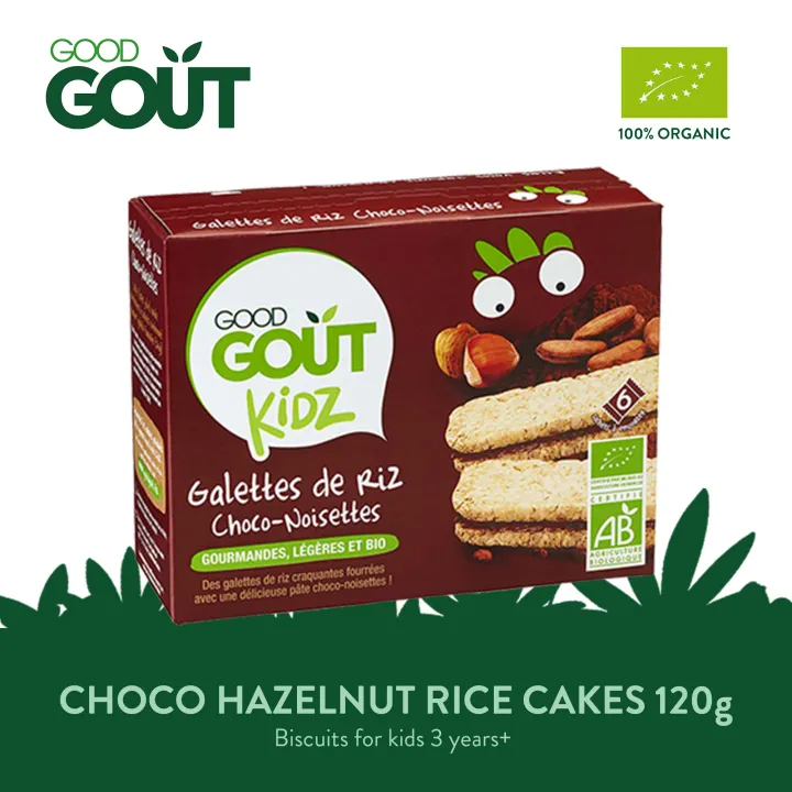 GOOD GOUT Kidz ChocoHazelnut Rice Cakes 120g for Kids 3 years+ Lazada PH