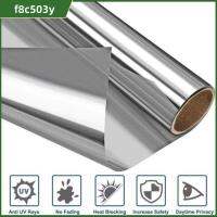 F8C503Y สะท้อนแสงสะท้อน กระจกมองทางเดียว ความเป็นส่วนตัวเป็นส่วนตัว ง่ายต่อการทา ของตกแต่งบ้าน ป้องกันรังสียูวี ฟิล์มหน้าต่าง สติกเกอร์แก้วฟอยล์