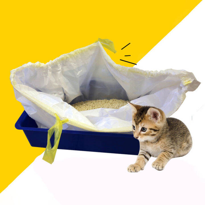 7pcsbag-cat-litter-bag-cat-litter-box-mat-duty-drawstring-cat-litter-pan-bags-kitten-cleaning-supplies-for-storage-cat-sand