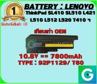 BATTERY : LENOVO T60 เทียบเท่า OEM ใช้ได้กับรุ่น THINKPAD T60 R60 R500 T500 สินค้ามือ1 รับประกันสินค้า จา่กร้านค้า 1ปีเต็ม