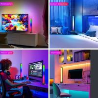 ร้อนสมาร์ท RGB LED ไฟกลางคืนบาร์ที่มีบลูทูธ APP ควบคุมเพลงซิมโฟนีโคมไฟ Backlights สำหรับห้องเล่นเกมทีวีตกแต่งสก์ท็อปโคมไฟ