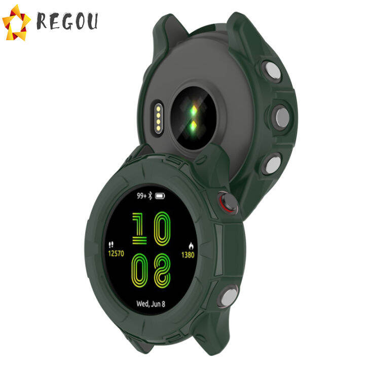 smart-watch-case-ตัวป้องกันหน้าจอ-hollowed-case-ฝาครอบป้องกันสำหรับ-garmin-forerunner255s-frame-shell