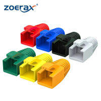 ZoeRax 50ชิ้น RJ45อีเทอร์เน็ตสายเคเบิลเครือข่ายบรรเทาความเครียดบูทตัวเชื่อมต่อสายเคเบิลครอบคลุมปลั๊กสำหรับ CAT8 CAT7 CAT6A CAT6 CAT5 CAT5E