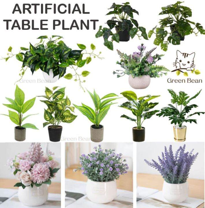[SG SELLER]Artificial plants / Fake small plant with Pot Table Plant