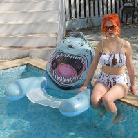 Animal Inflatable Water Hammock Recliner Leisure Floating Bed PVC Water Net Chair with Cup Holder Summer Swimming Accessories