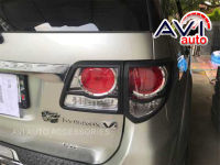 ครอบไฟหน้า ครอบไฟท้าย TOYOTA FORTUNER 2011-2014 สีดำด้าน