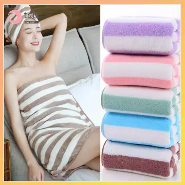 Towel Set For Adults, Soft Absorbent Bath Towel (70x140cm) & Hand Towel  (35x75cm), No Lint, Home Use