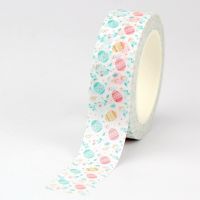 1PC 10M Decorative Cute Blue Pink Yellow Easter Eggs Washi Tape for Scrapbooking Planner Adhesive Masking Tape Stationery TV Remote Controllers